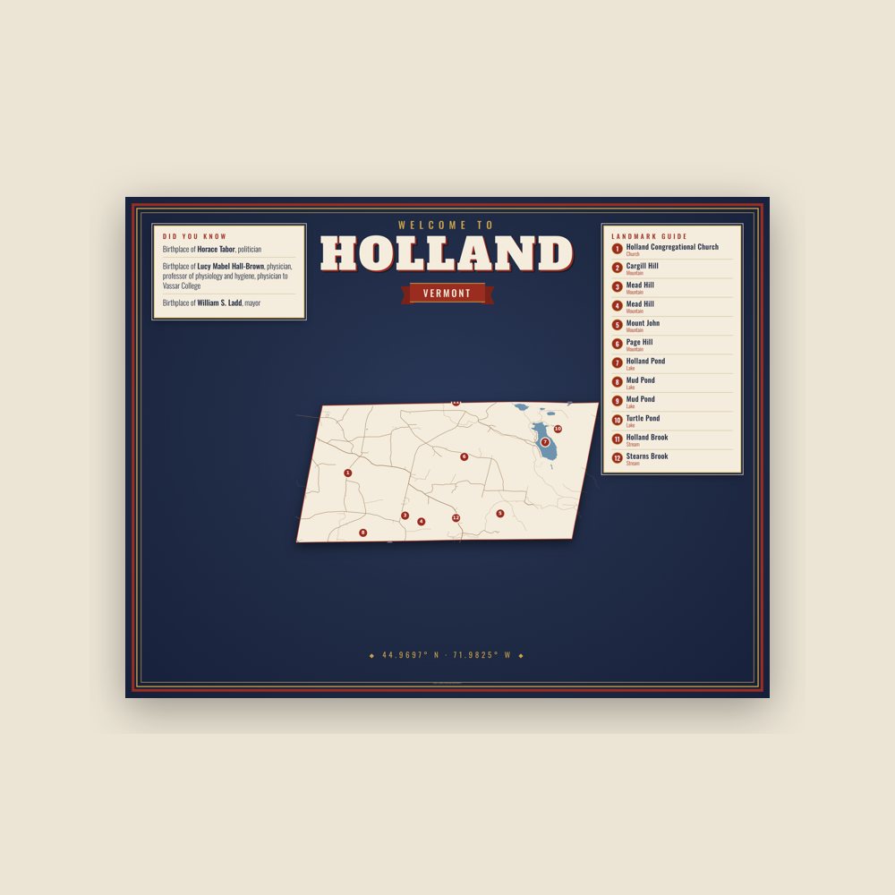 Holland Map Placemat