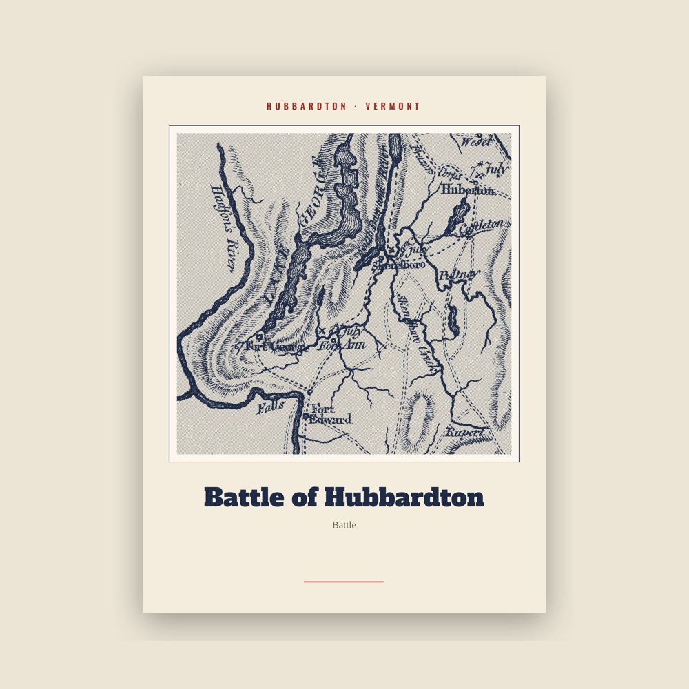 Hubbardton Battle of Hubbardton Landmark Print