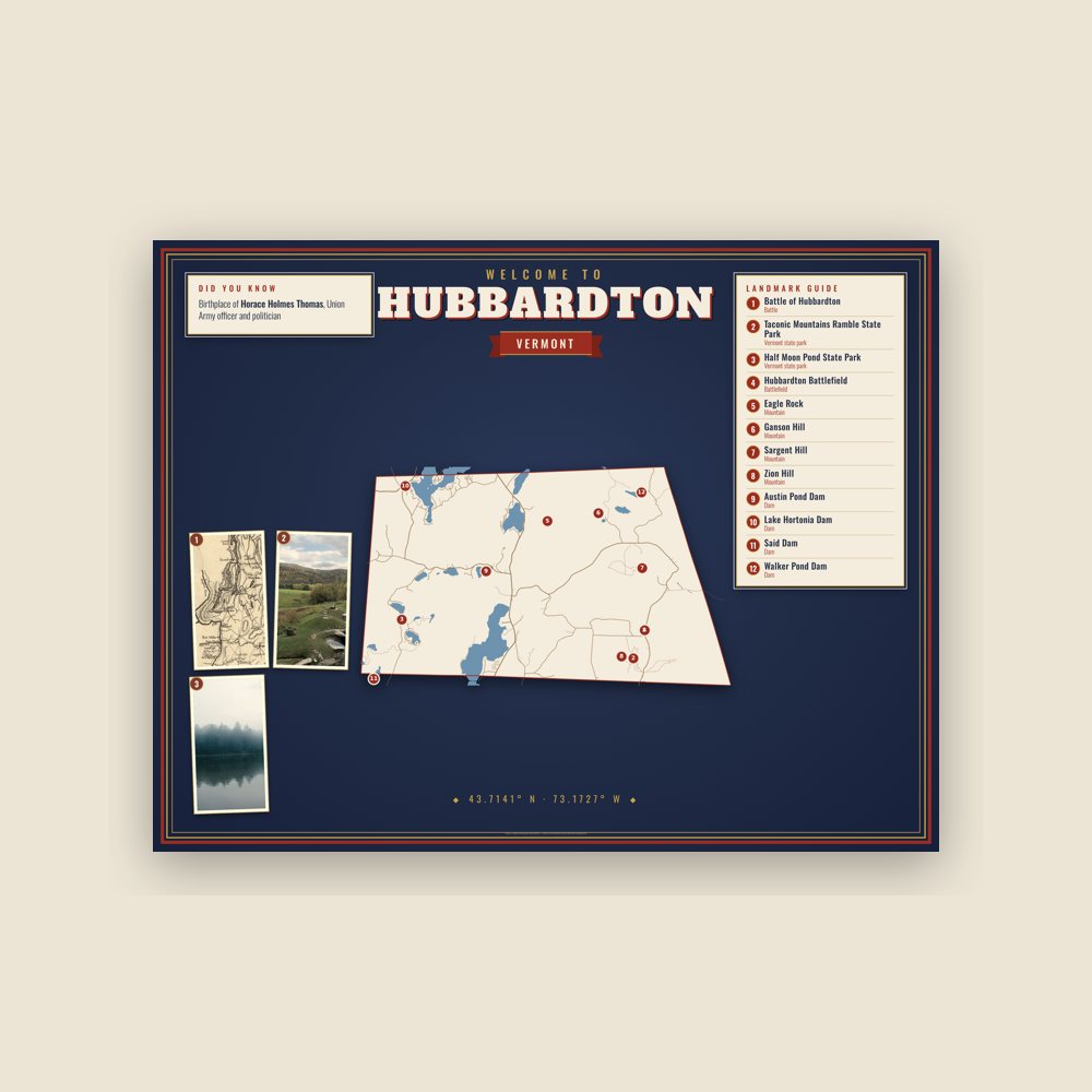 Hubbardton Map Placemat