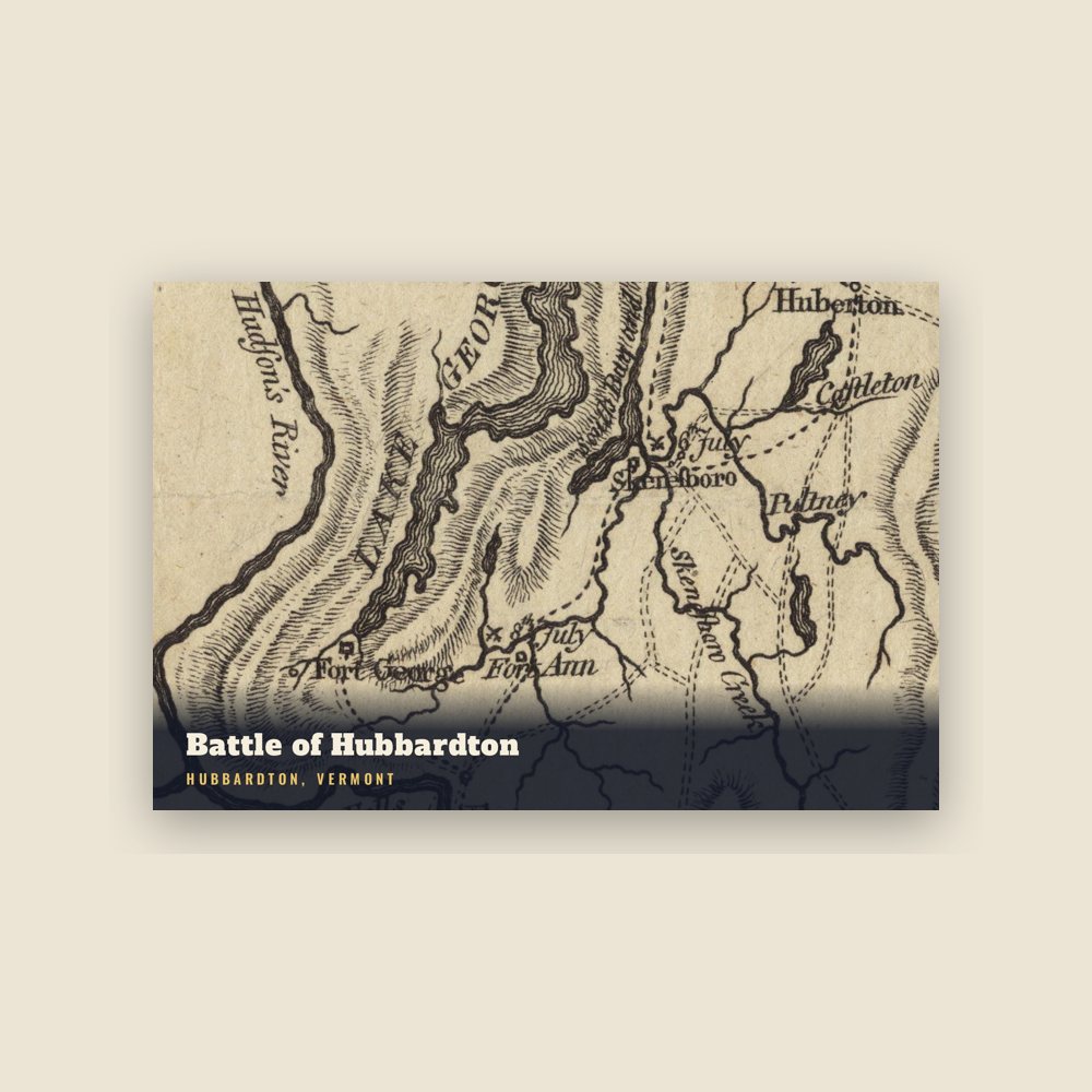 Hubbardton Battle of Hubbardton Postcard