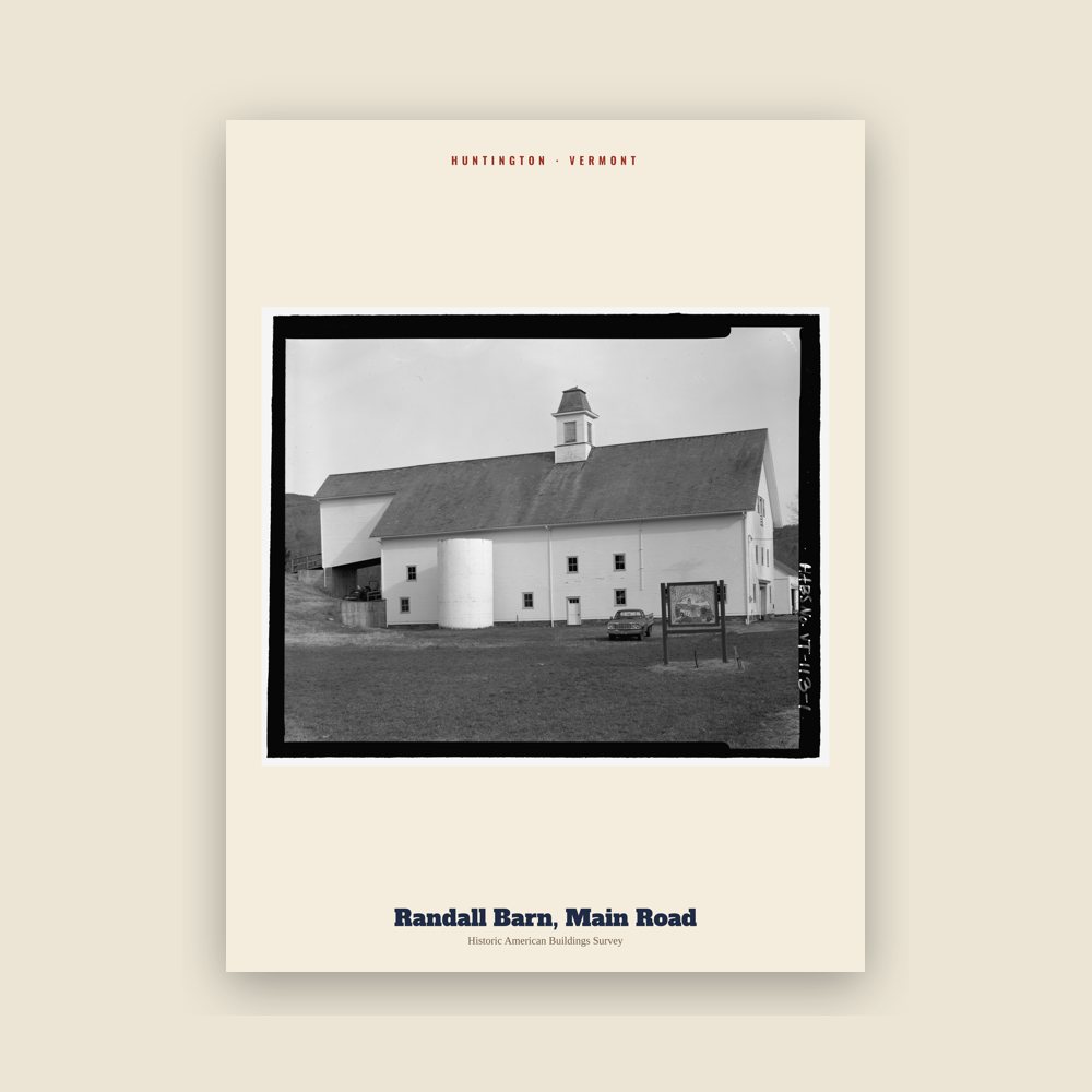 Huntington Randall Barn, Main Road Archive Print