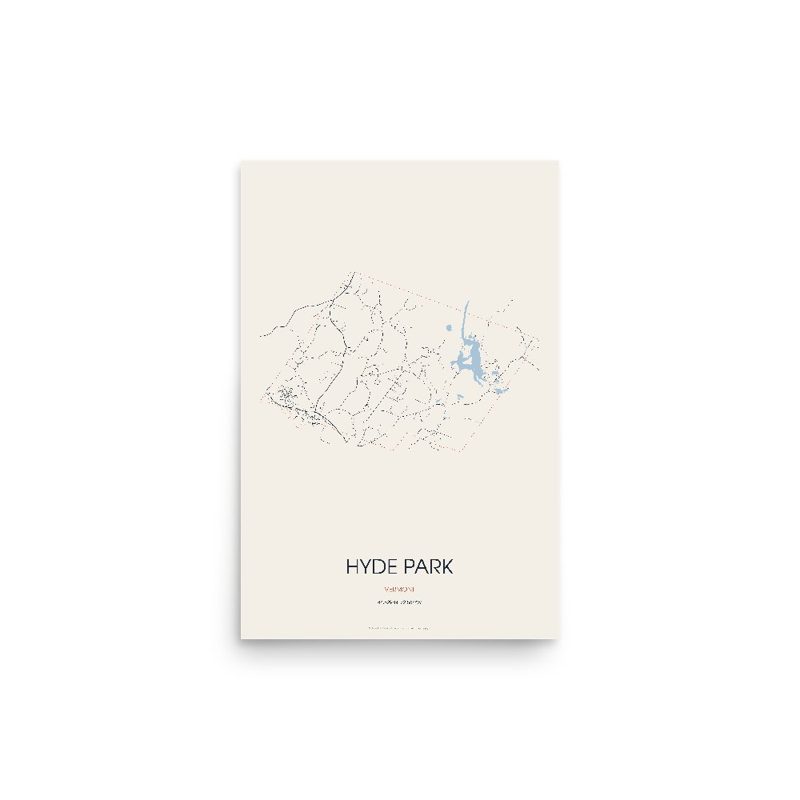Hyde Park Street Map Poster · Linen