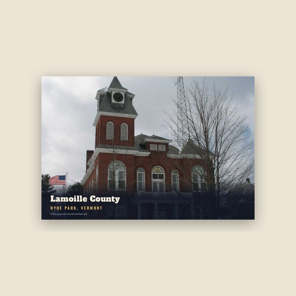 Hyde Park Lamoille County Postcard