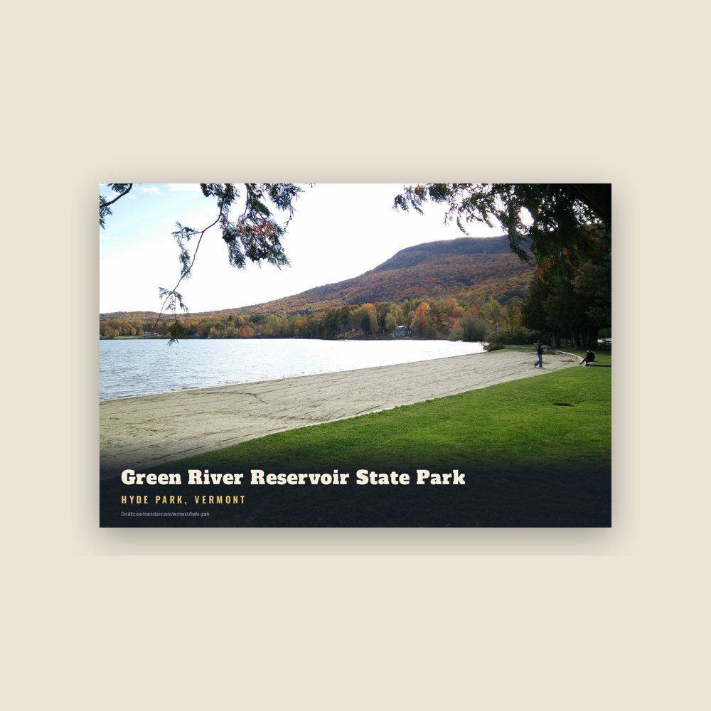Hyde Park Green River Reservoir State Park Postcard