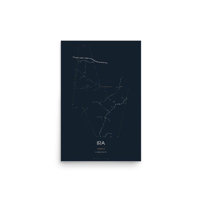 Ira Street Map Poster · Midnight