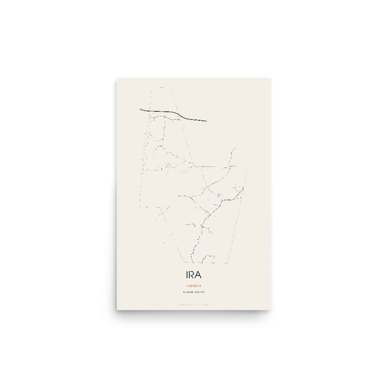 Ira Street Map Poster · Linen