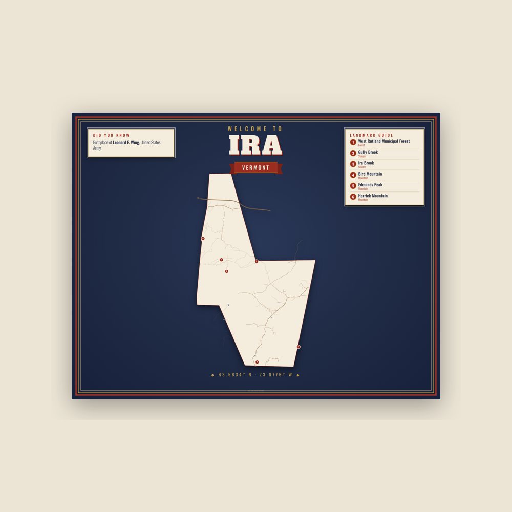 Ira Map Placemat