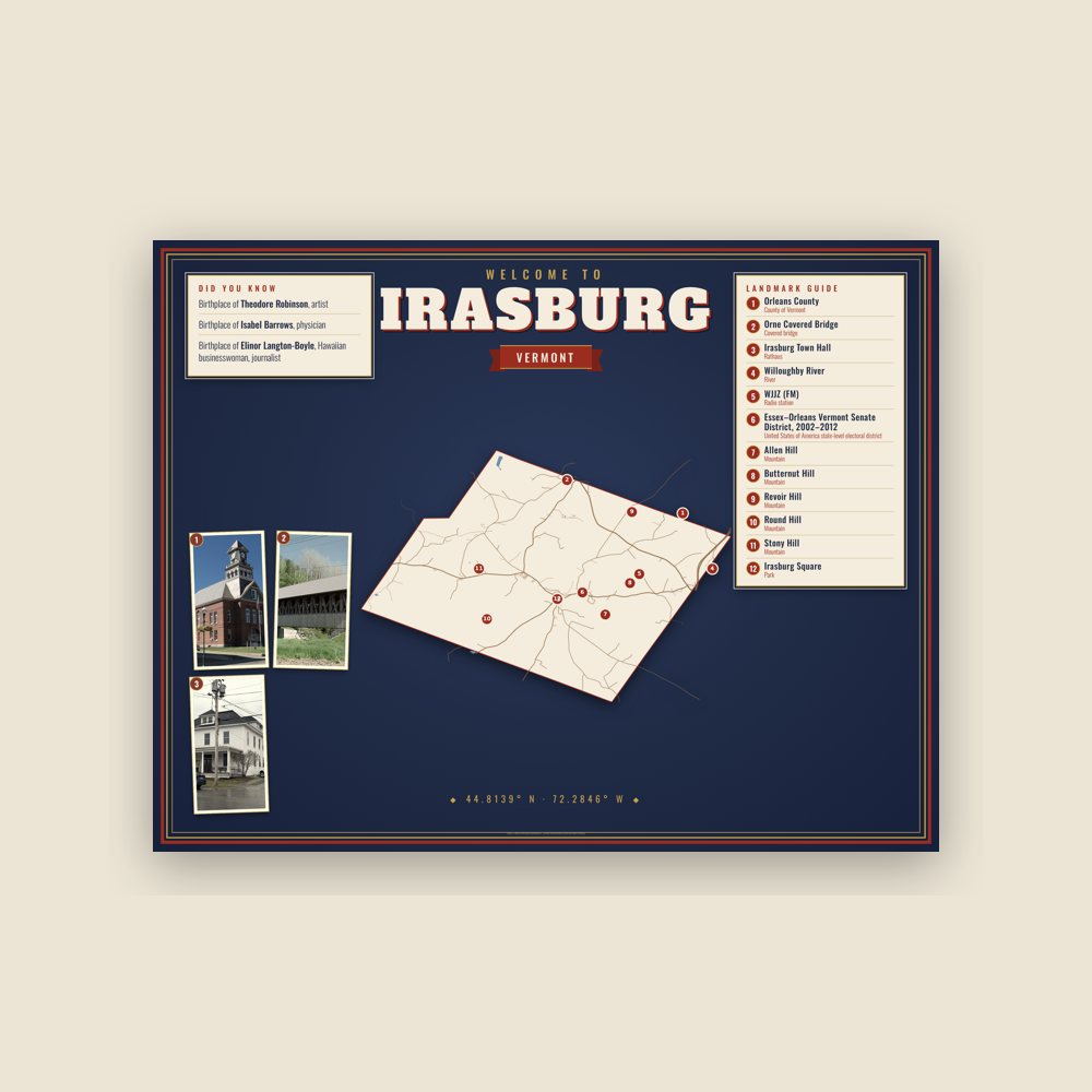 Irasburg Map Placemat