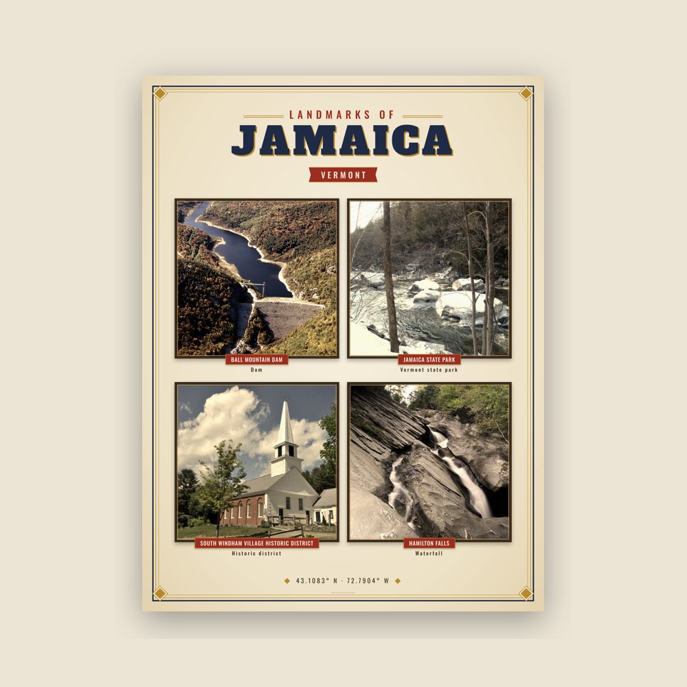 Jamaica Landmarks Photo Poster