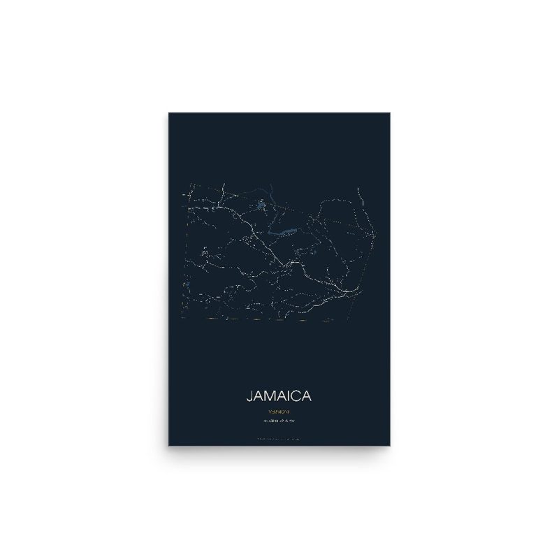 Jamaica Street Map Poster · Midnight