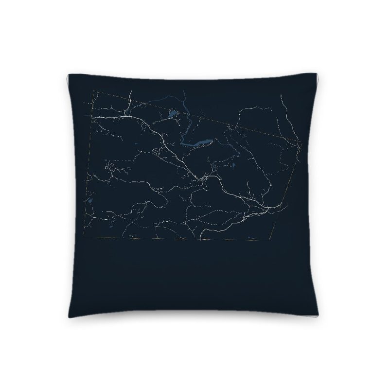 Jamaica Map Throw Pillow