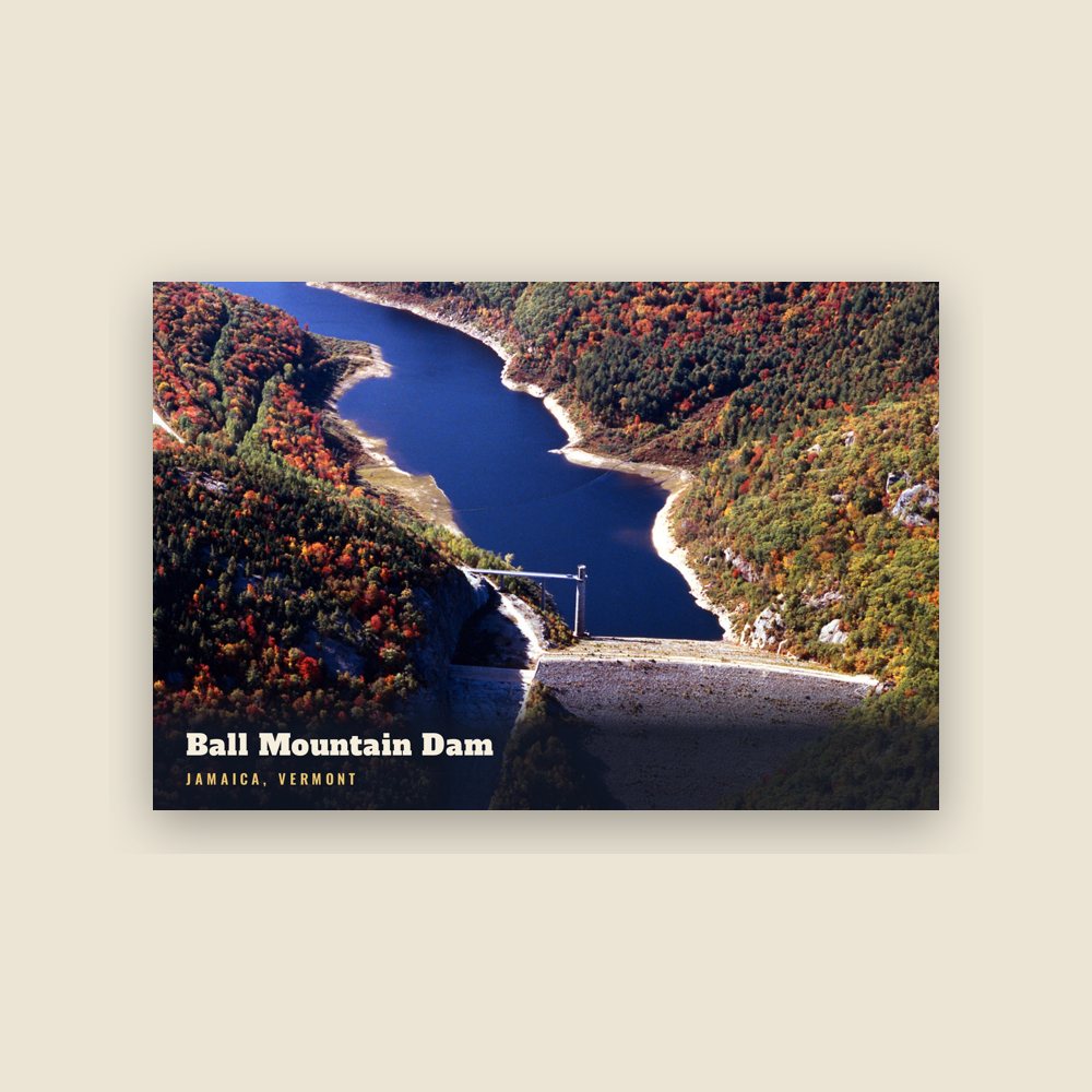 Jamaica Ball Mountain Dam Postcard