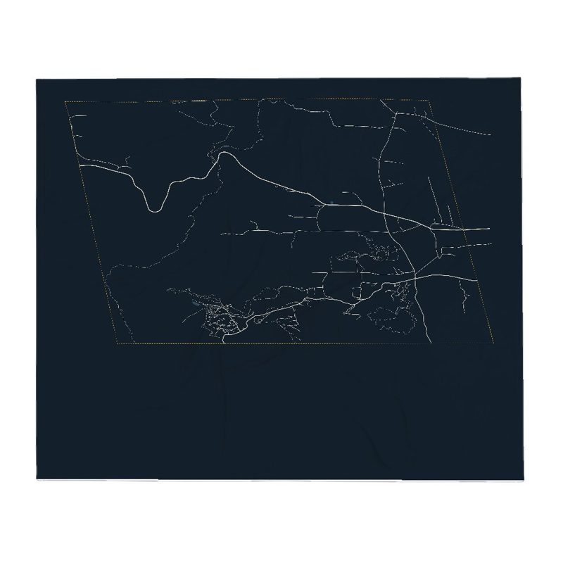 Jay Street Map Throw Blanket