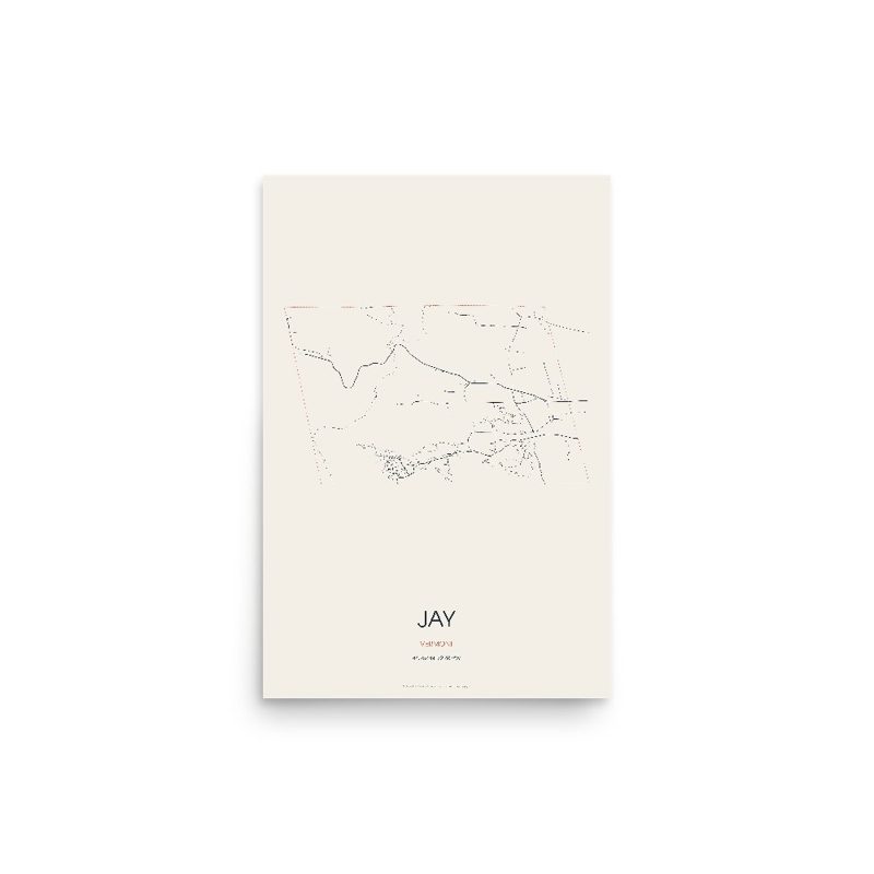 Jay Street Map Poster · Linen