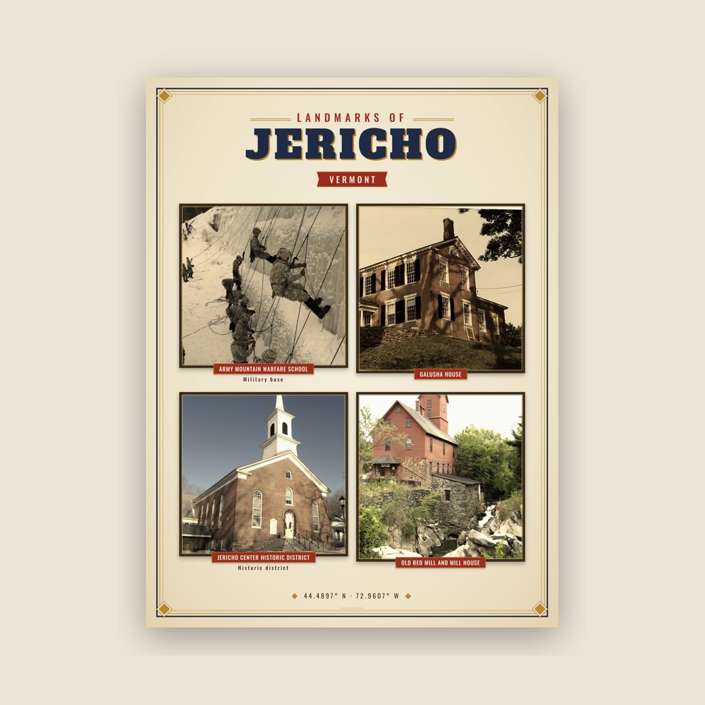 Jericho Landmarks Photo Poster