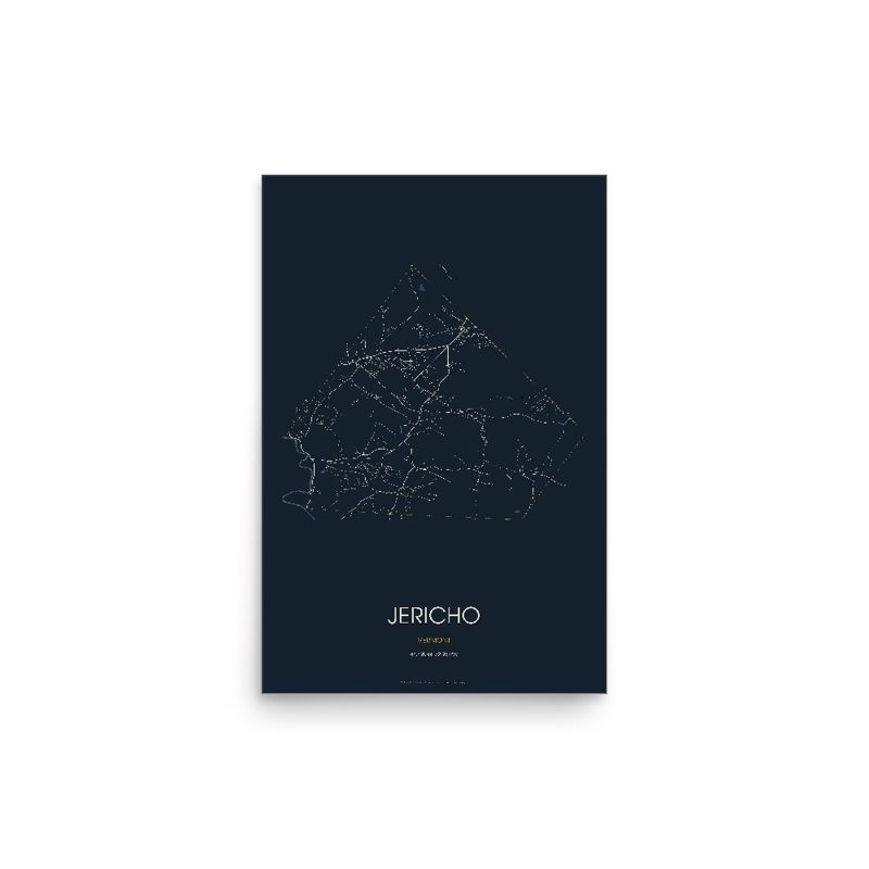 Jericho Street Map Poster · Midnight