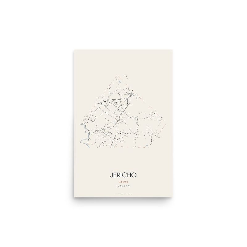 Jericho Street Map Poster · Linen