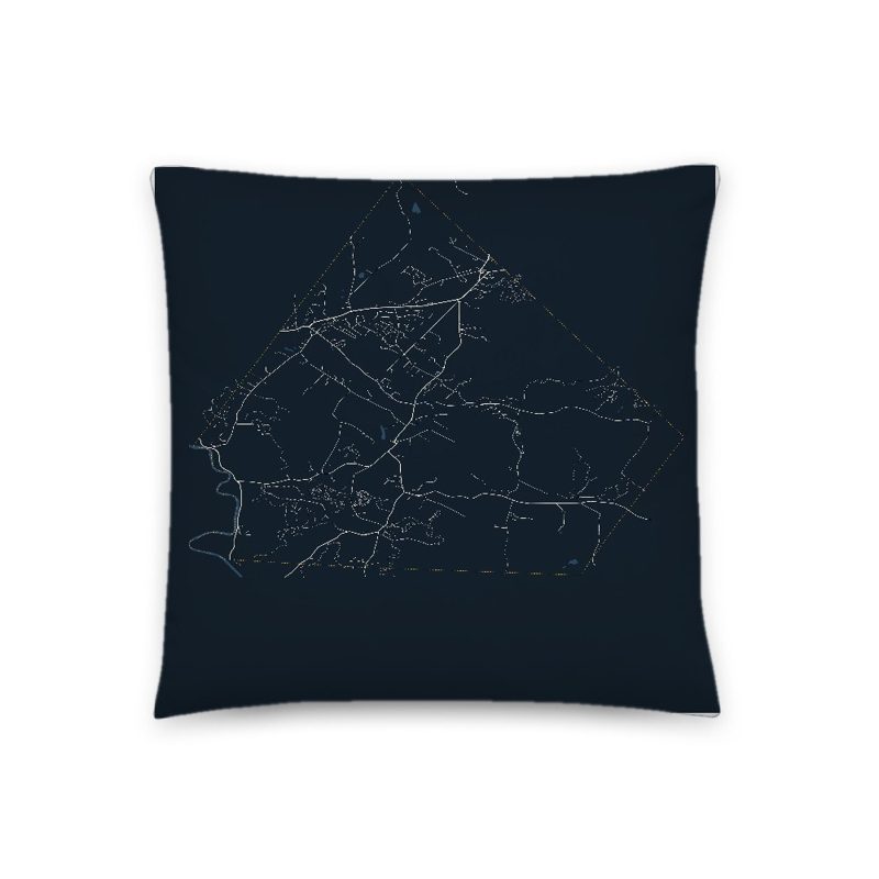 Jericho Map Throw Pillow