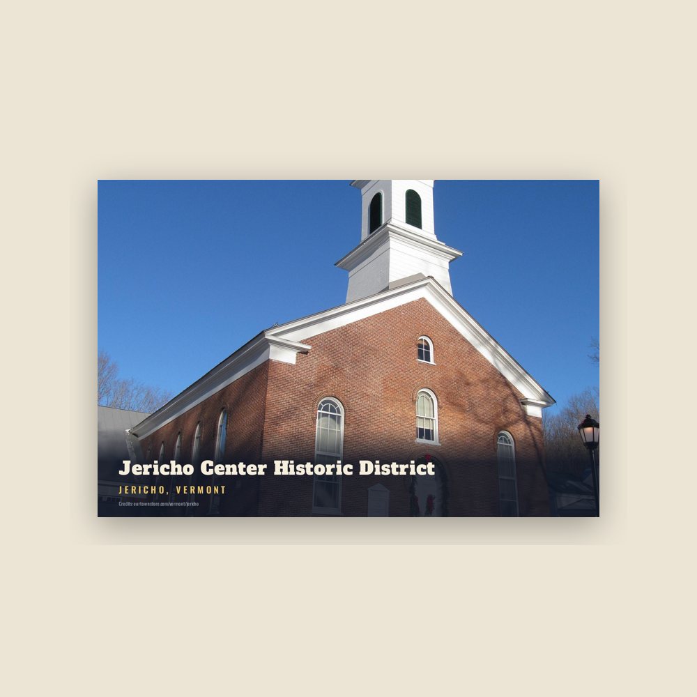 Jericho Jericho Center Historic District Postcard