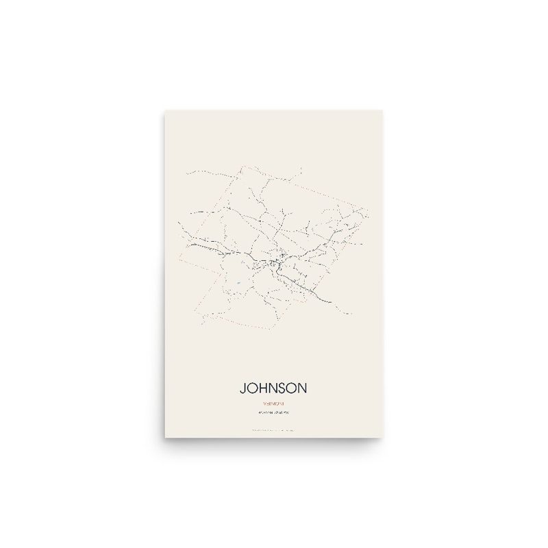 Johnson Street Map Poster · Linen
