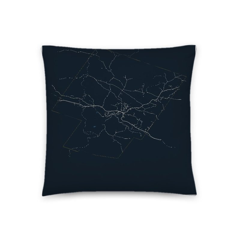 Johnson Map Throw Pillow