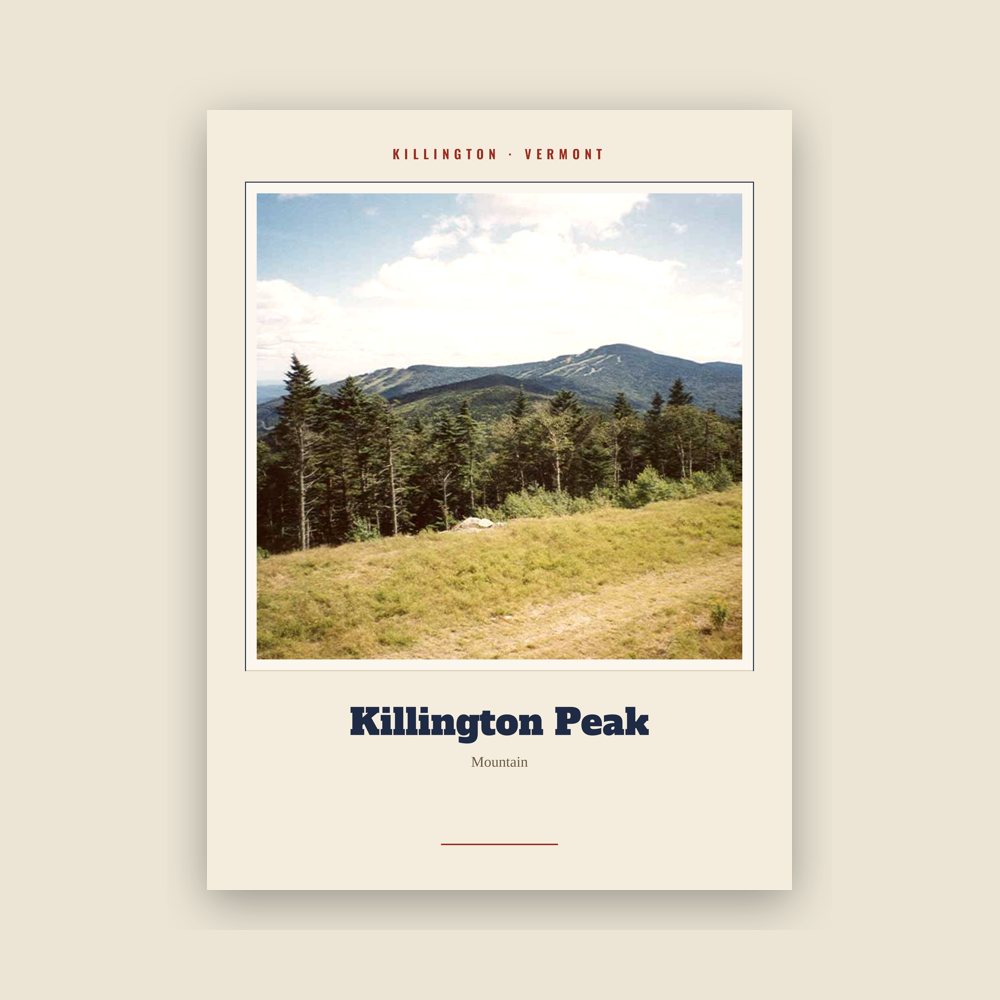 Killington Killington Peak Landmark Print