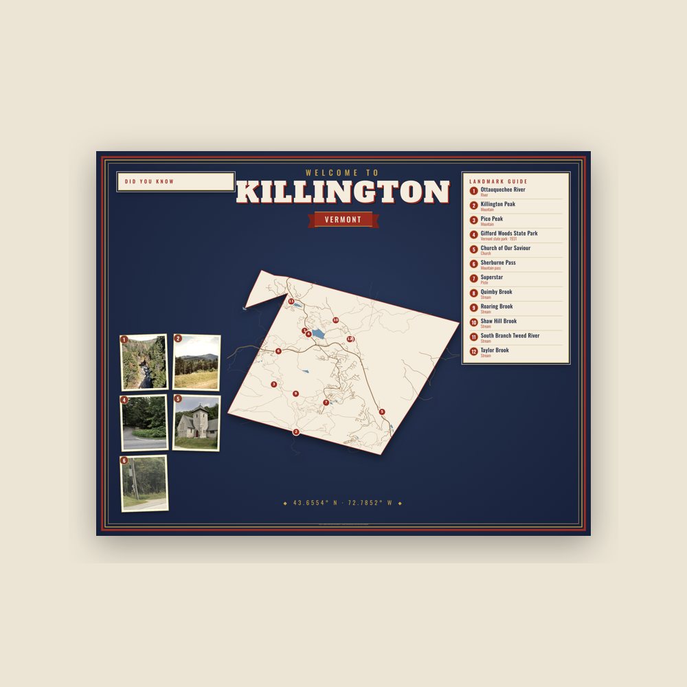 Killington Map Placemat