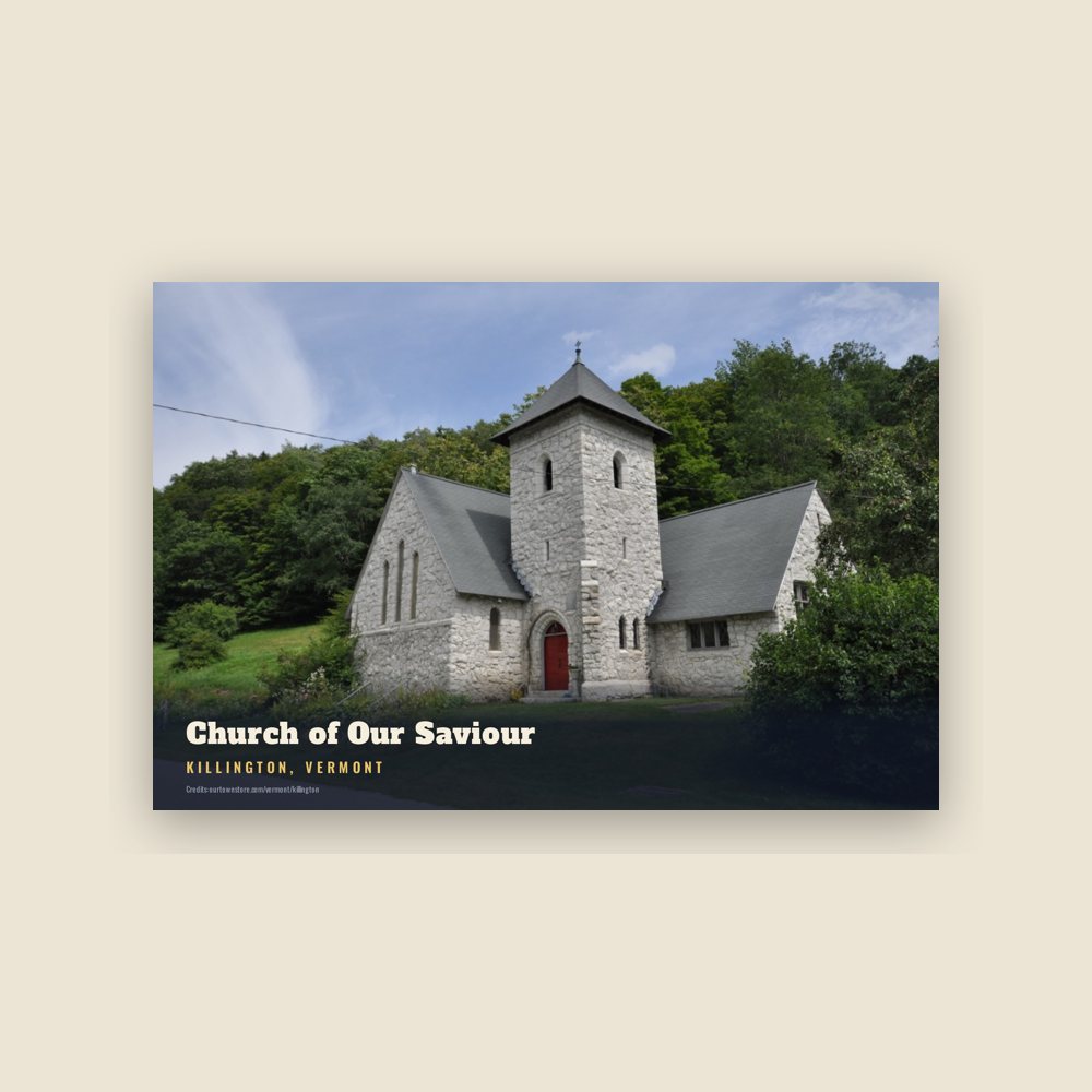 Killington Church of Our Saviour Postcard