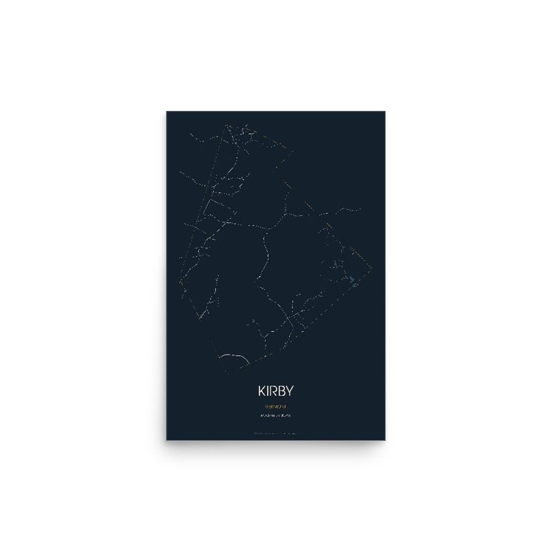 Kirby Street Map Poster · Midnight