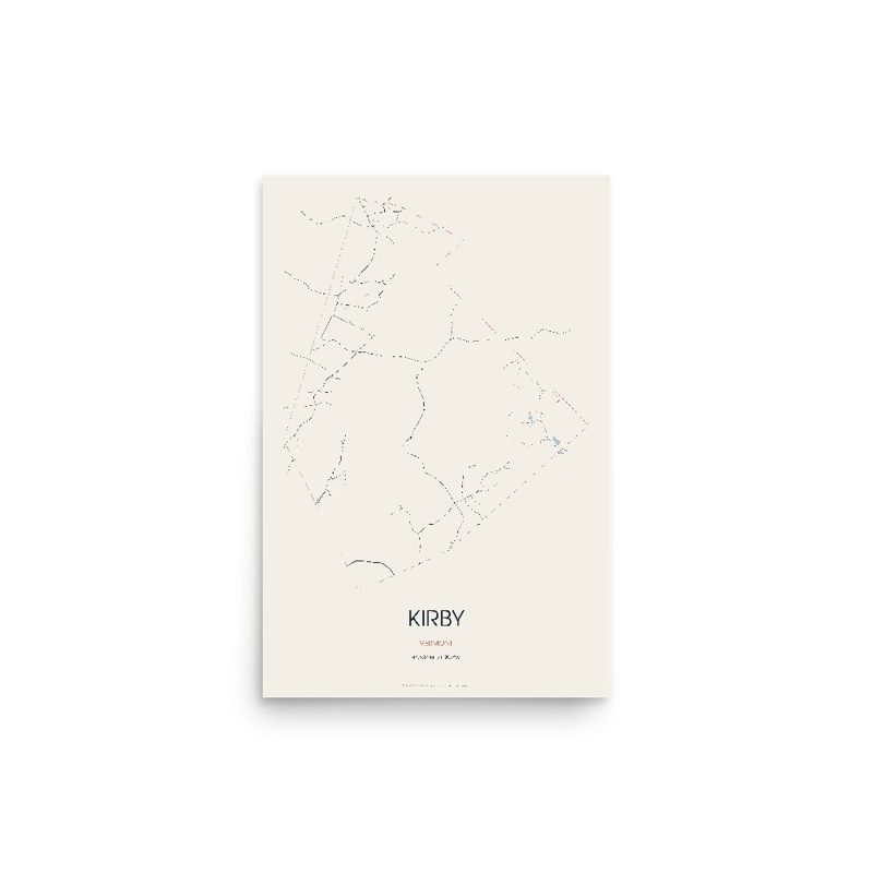 Kirby Street Map Poster · Linen