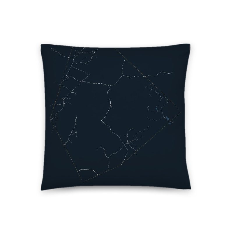 Kirby Map Throw Pillow