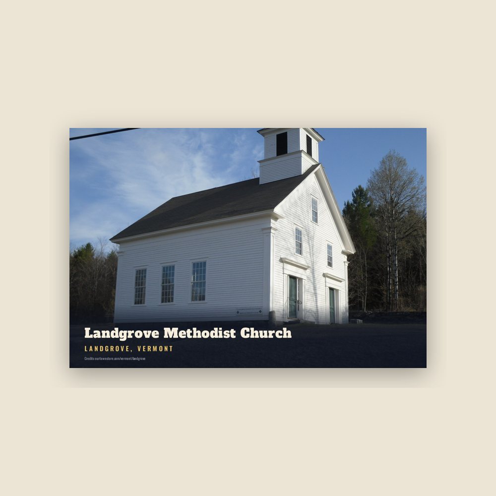Landgrove Landgrove Methodist Church Postcard