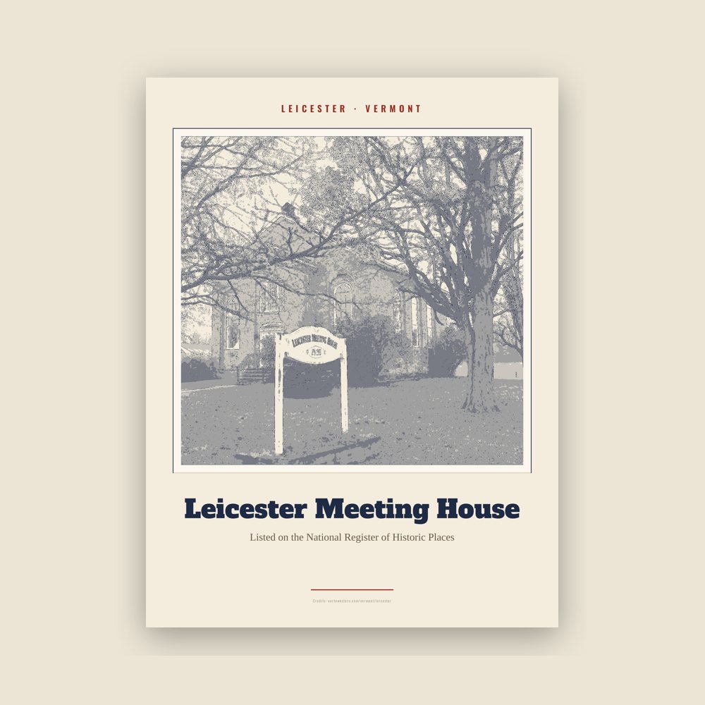 Leicester Leicester Meeting House Landmark Print