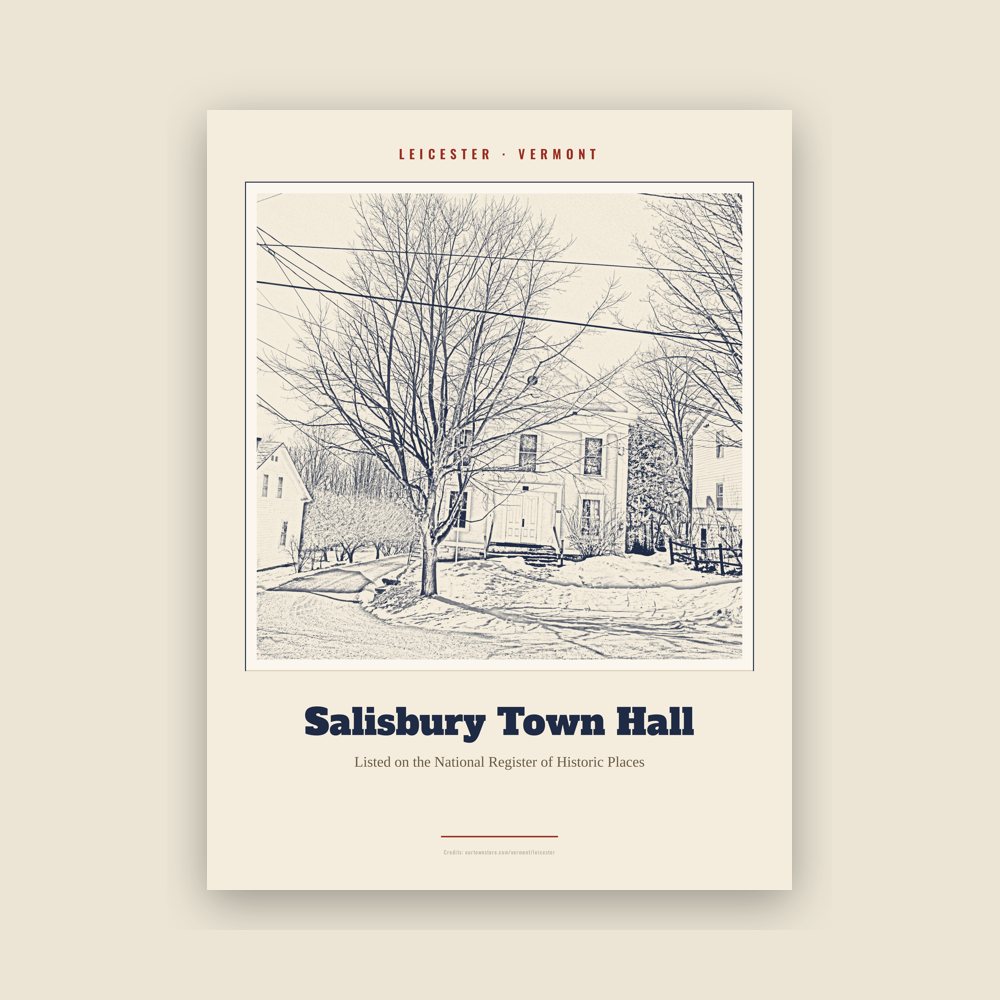 Leicester Salisbury Town Hall Landmark Print