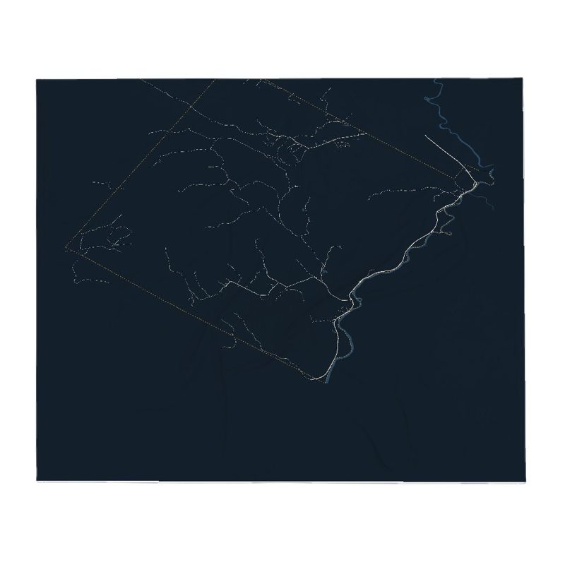 Lemington Street Map Throw Blanket