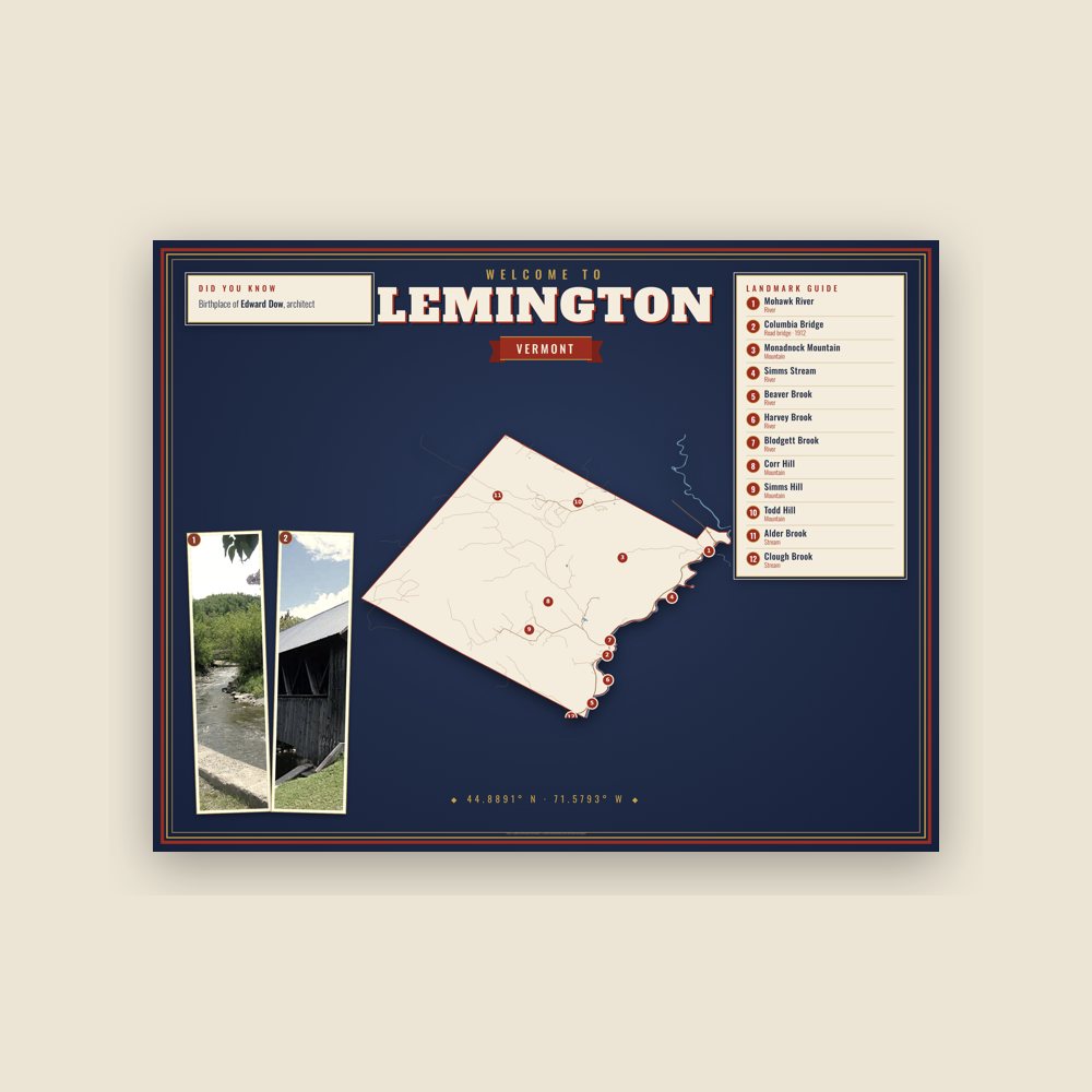 Lemington Map Placemat