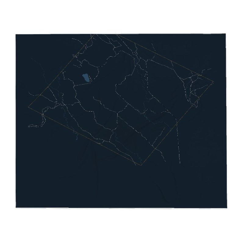 Lewis Street Map Throw Blanket