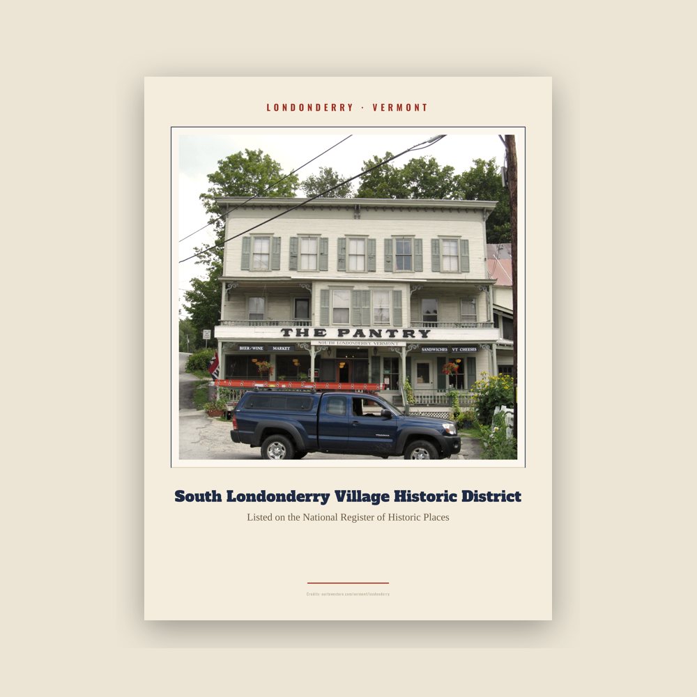 Londonderry South Londonderry Village Historic District Landmark Print