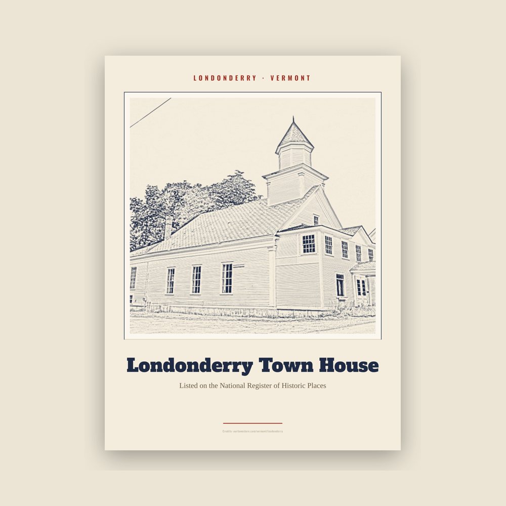 Londonderry Londonderry Town House Landmark Print