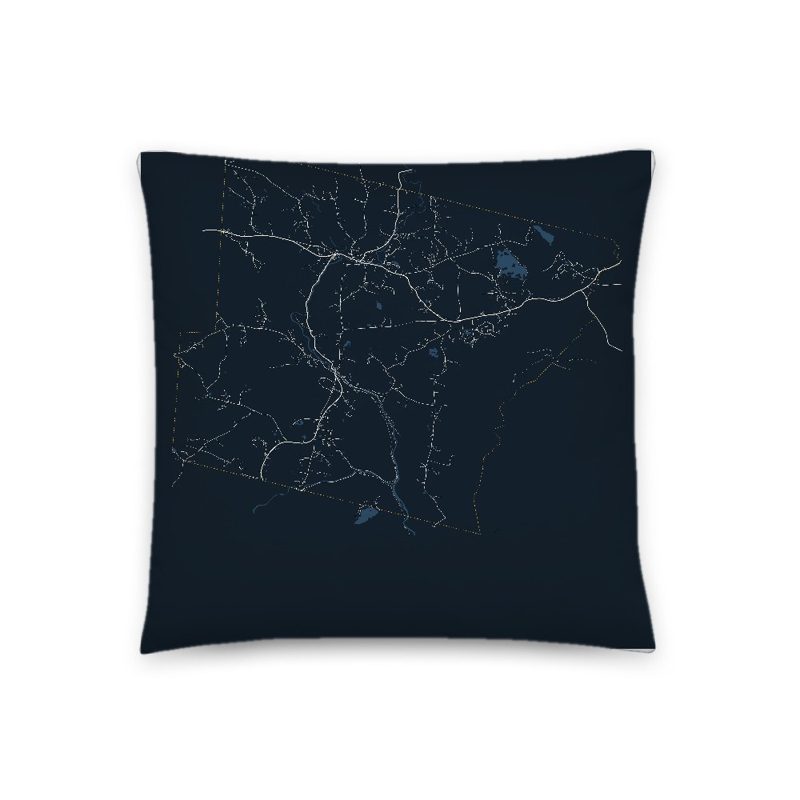 Londonderry Map Throw Pillow