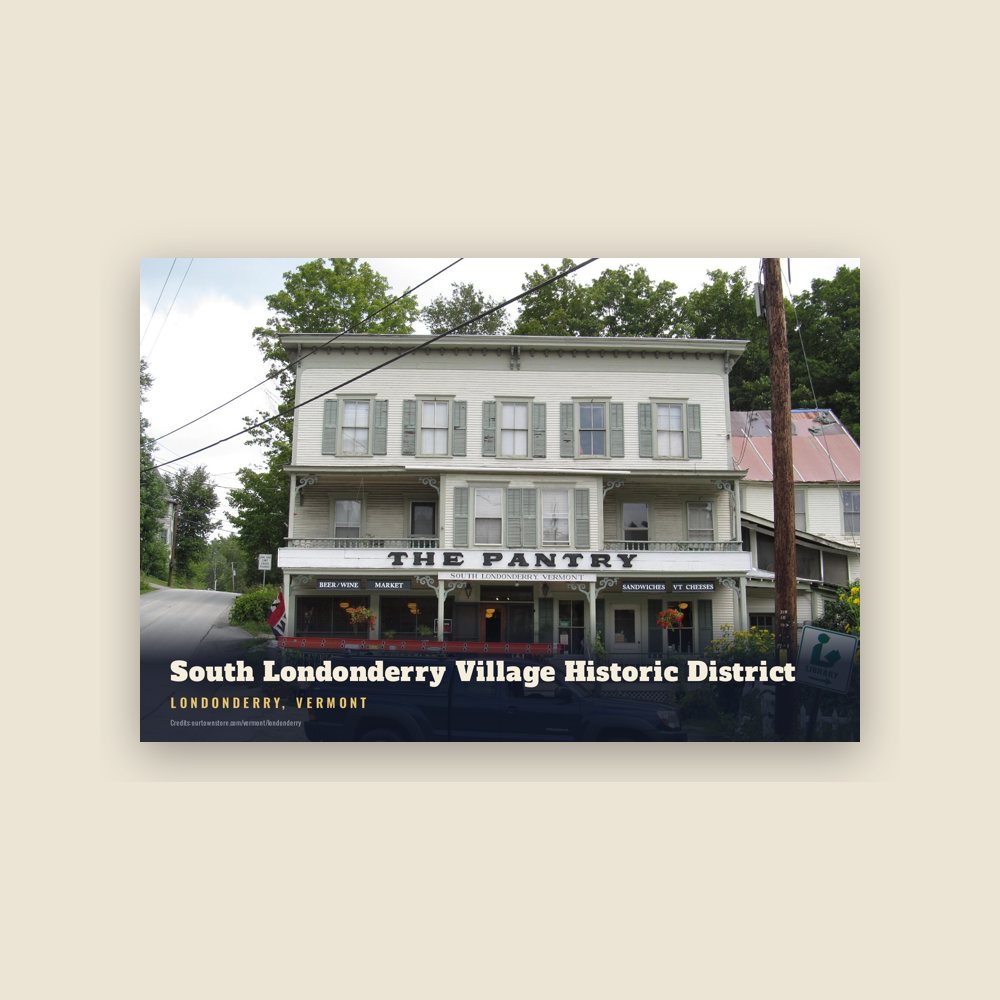 Londonderry South Londonderry Village Historic District Postcard