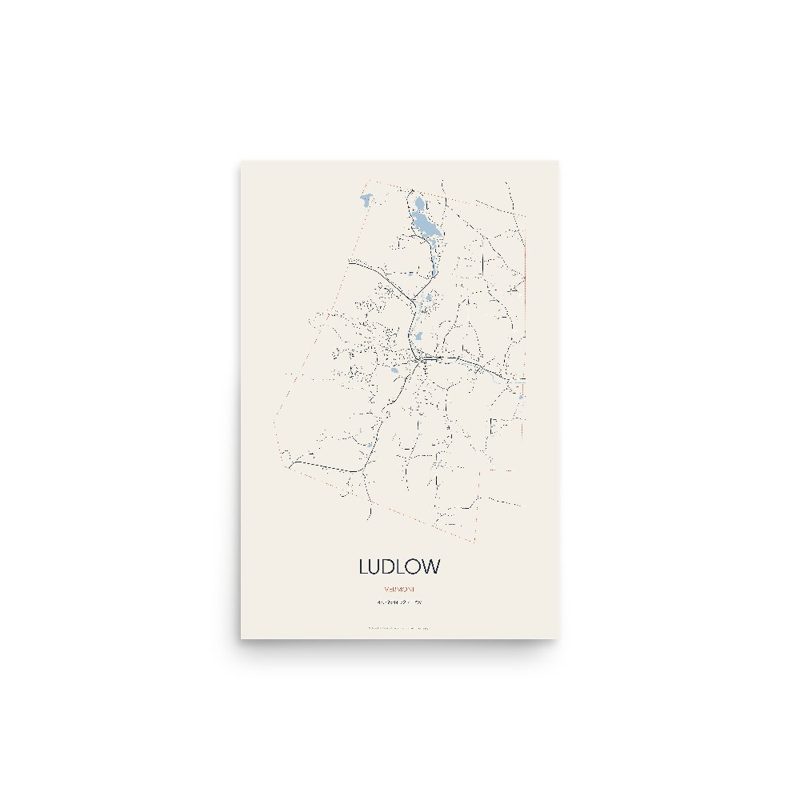 Ludlow Street Map Poster · Linen