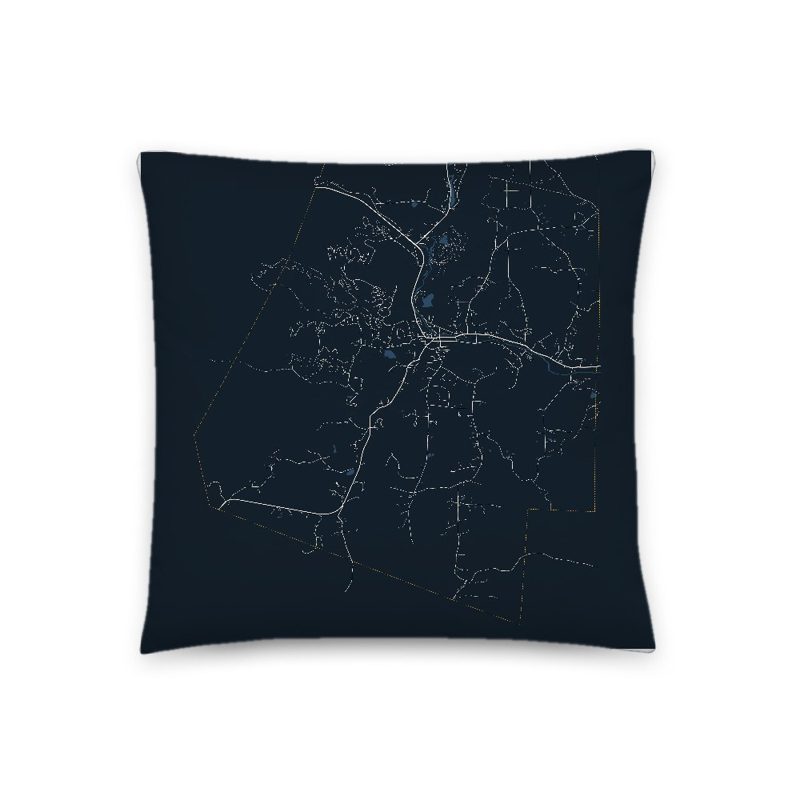 Ludlow Map Throw Pillow