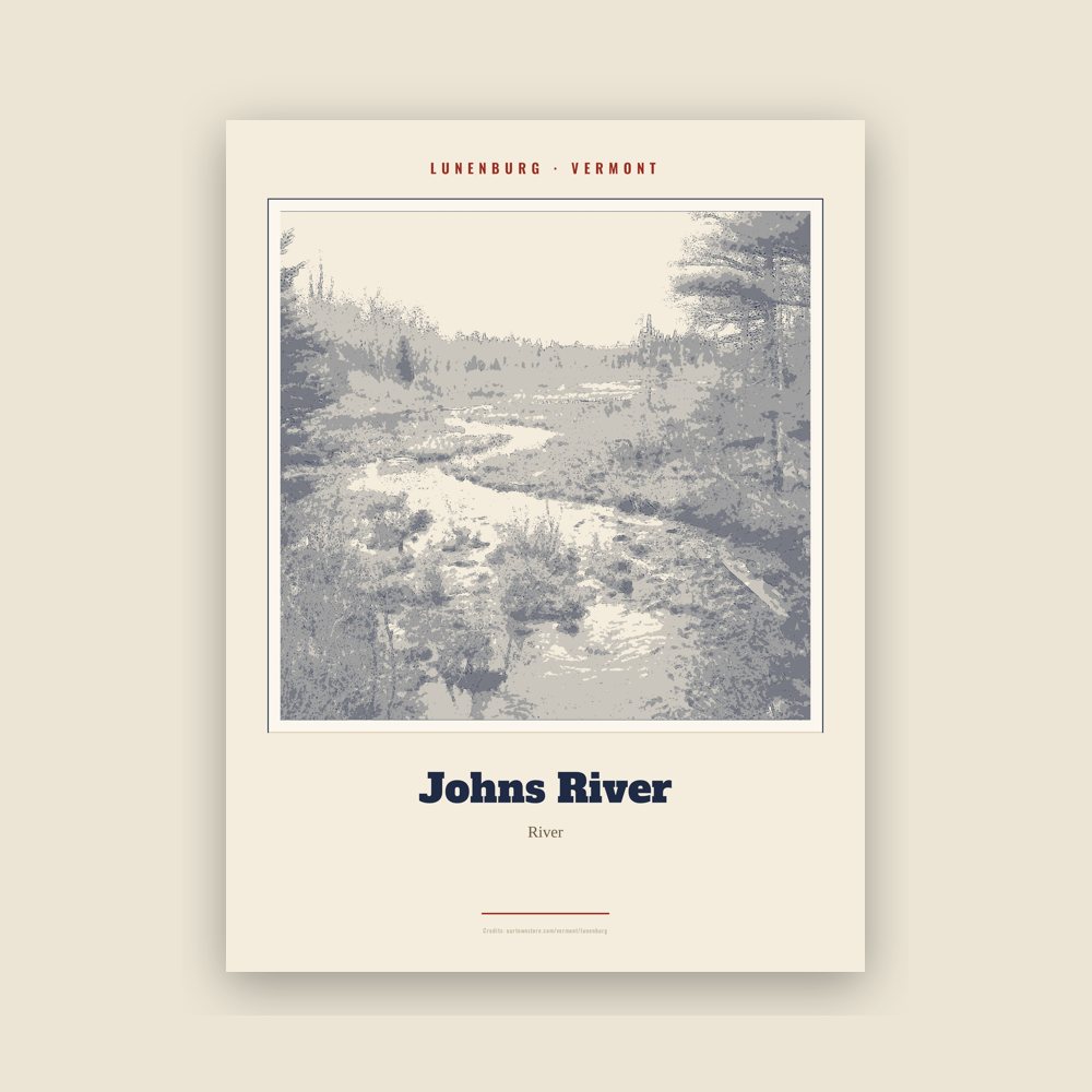 Lunenburg Johns River Landmark Print