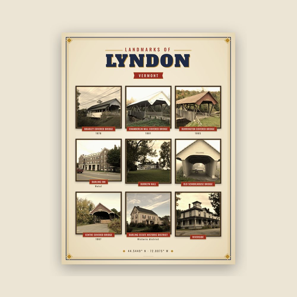 Lyndon Landmarks Photo Poster