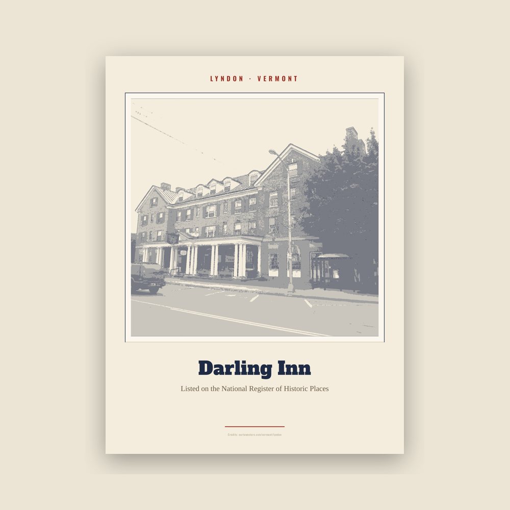 Lyndon Darling Inn Landmark Print