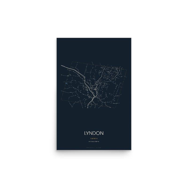 Lyndon Street Map Poster · Midnight
