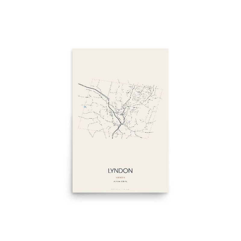 Lyndon Street Map Poster · Linen