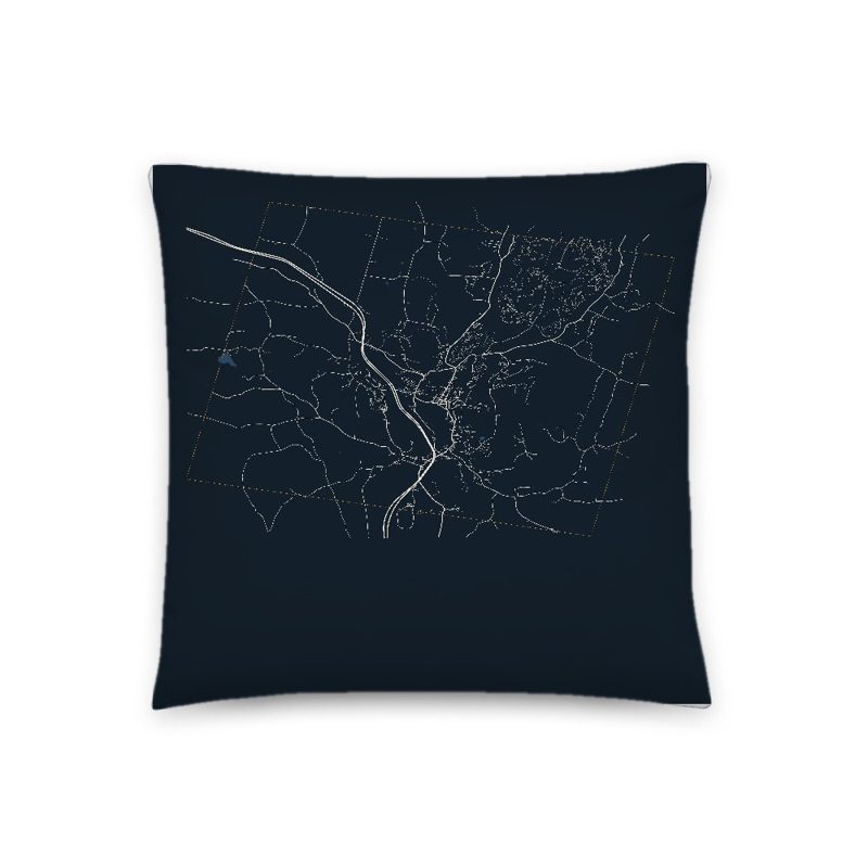Lyndon Map Throw Pillow