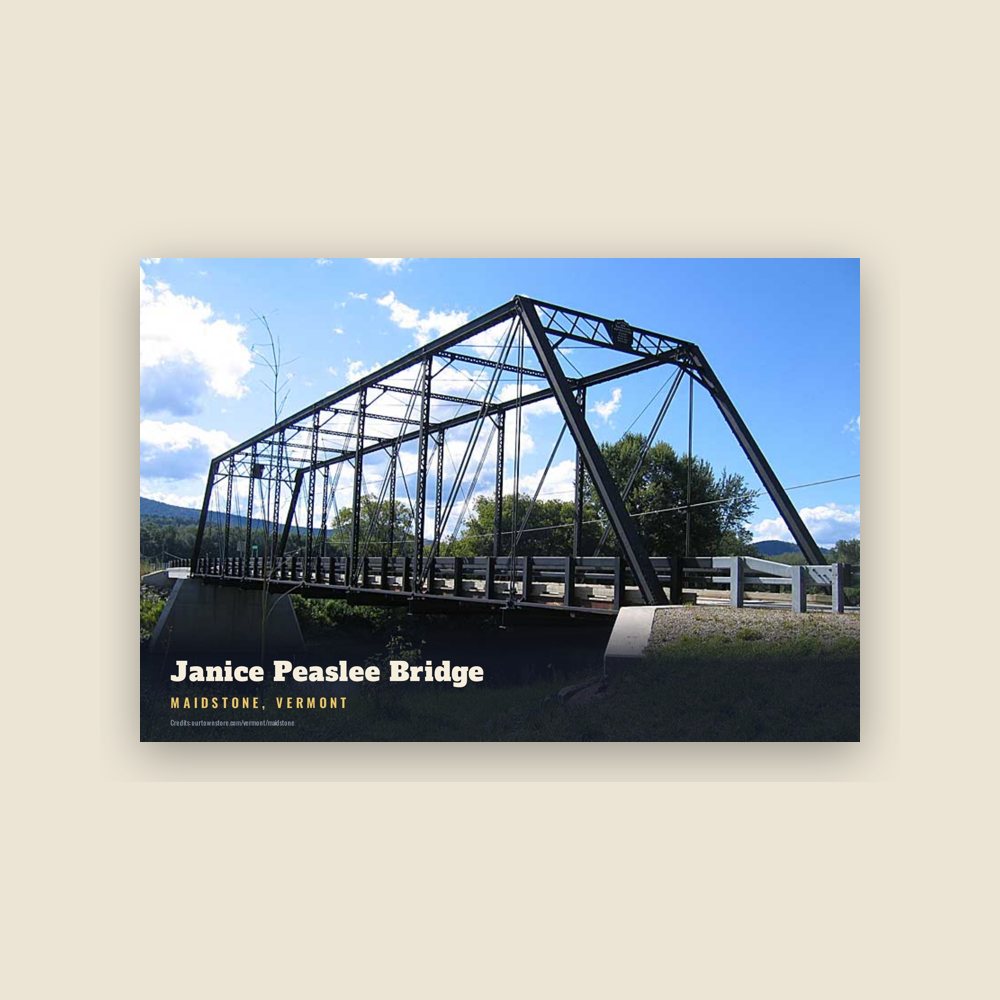 Maidstone Janice Peaslee Bridge Postcard